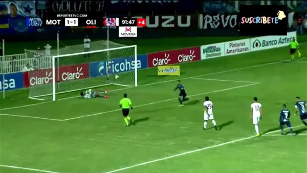 Video: El penal al minuto 90 que le dio el triunfo al Motagua ante Olimpia