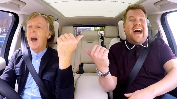 Paul McCartney hace historia en el Carpool Karaoke más emotivo de Corden