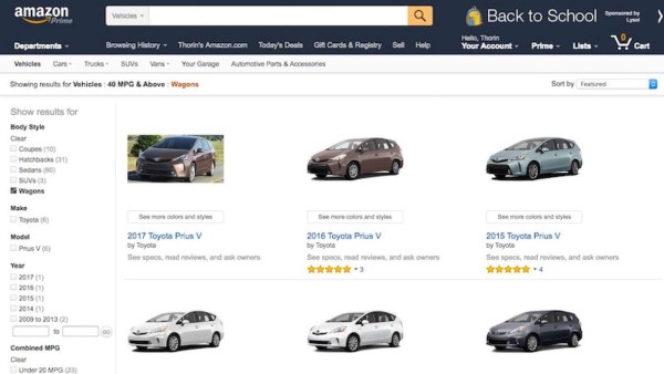 ¿Buscas un auto? Prueba en Amazon