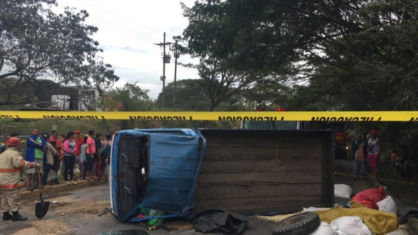 Intento de asalto provoca accidente en Comayagua