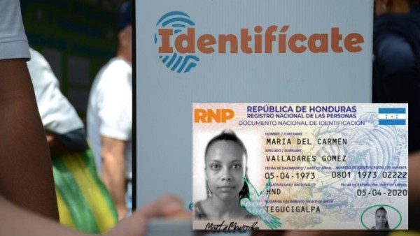 Llega a Honduras segundo lote de 712 mil nuevas identidades