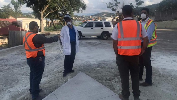 Avanzan obras en plantel para hospital móvil de Santa Rosa de Copán, asegura Invest-H