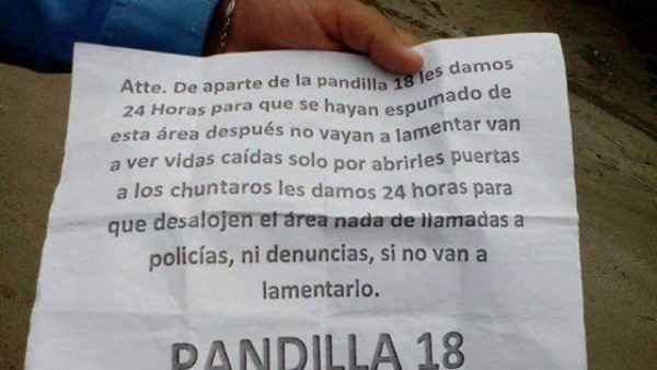 Pandillero de la 18 pide perdón y dice que respetan a la gente decente