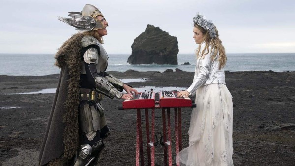 EUROVISION SONG CONTEST: The Story of Fire Saga - Will Ferrell as Lars Erickssong, Rachel McAdams as Sigrit Ericksdottir. Credit Elizabeth Viggiano/NETFLIX © 2020