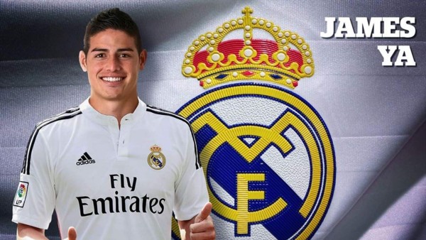 Colombiano James Rodríguez, nuevo jugador del Real Madrid