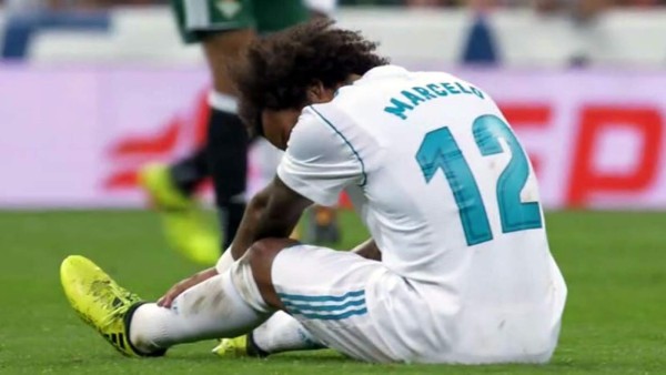 Marcelo estará varias semanas de baja en el Real Madrid