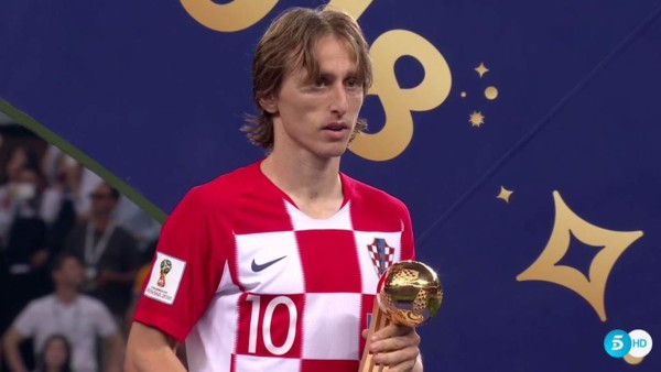 Luka Modric gana el Balón de Oro del Mundial de Rusia 2018