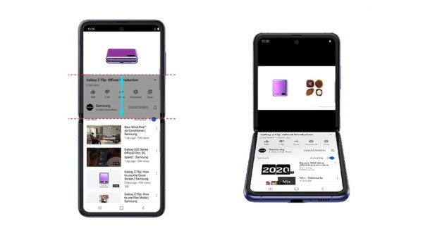 YouTube ahora tiene una nueva optimización para el Galaxy Z Flip