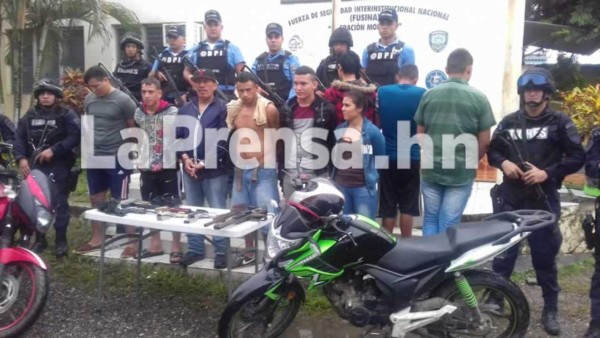 Madrugón deja a 10 supuestos pandilleros detenidos en Santa Rita