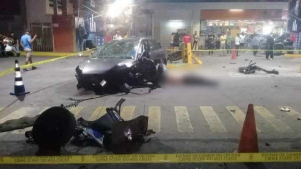 Colombiano muere al estrellar su carro en San Pedro Sula