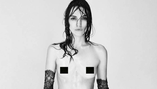 Keira Knightley, actriz de 'Piratas del Caribe', muestra sus pequeños senos