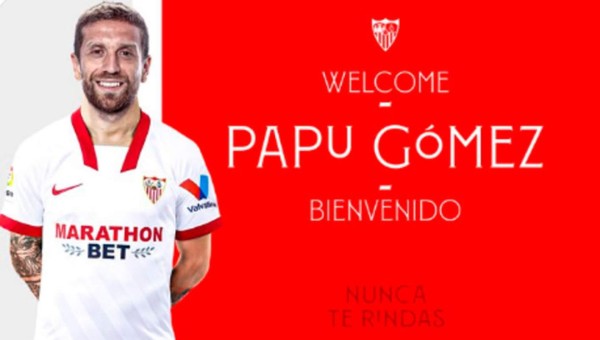 Sevilla hizo oficial el fichaje del Papu Gómez