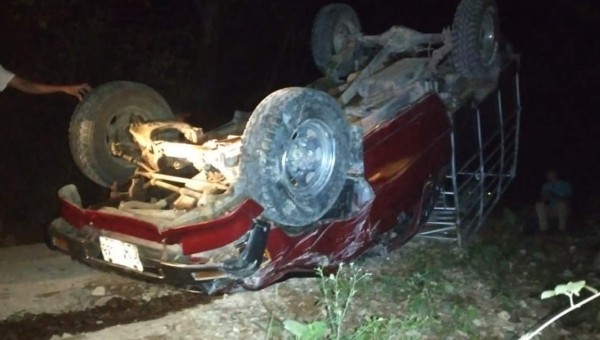 Grupo de evangélicos se salva de morir tras fuerte accidente en el sector de La Masica