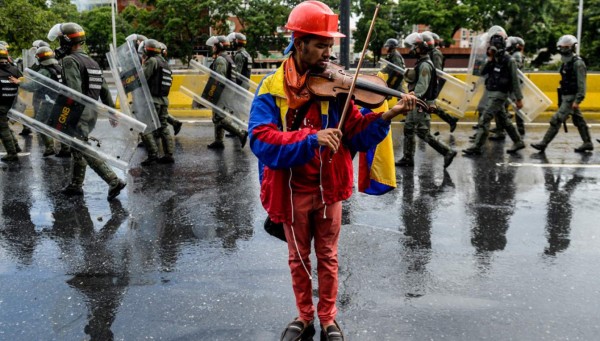 Íconos de las protestas opositoras en Venezuela