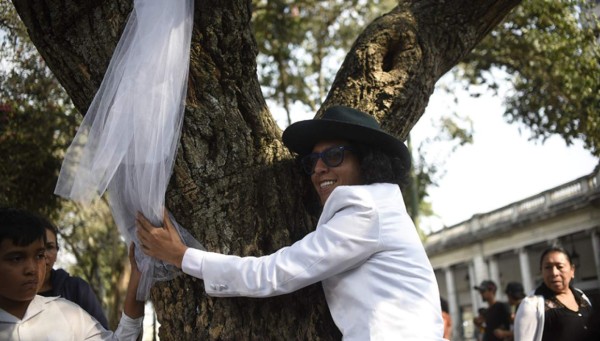 Celebran 30 bodas con árboles en México para pedir respeto a la Madre Tierra