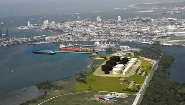 Panamá construye planta de gas natural