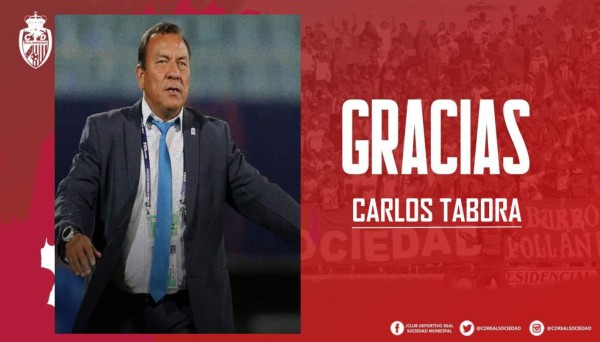 La Real Sociedad anuncia el despido de Carlos Tábora