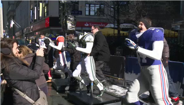 Vídeo: La fiebre del Superbowl se apodera de Nueva York