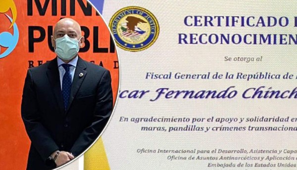 Estados Unidos reconoce lucha contra el narcotráfico del Fiscal General de Honduras