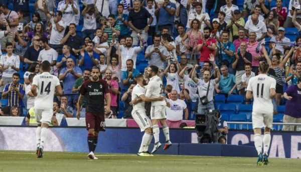 Real Madrid vence al Milan y se queda con el Trofeo Bernabéu