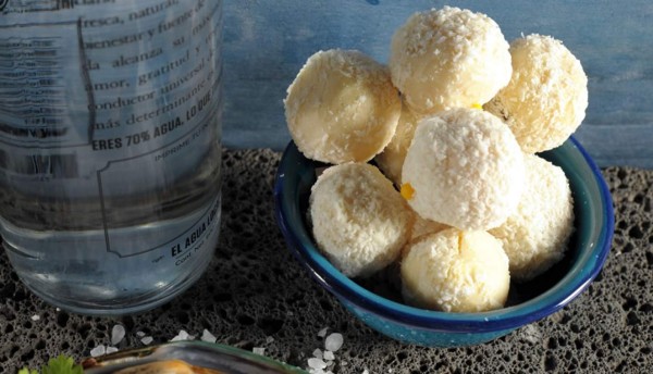 Trufas de mango y coco