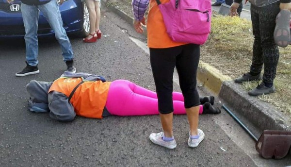 Atropellan a empleada municipal embarazada en Tegucigalpa