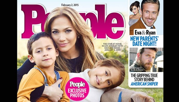 Jennifer López en la portada de People junto a Max y Emme