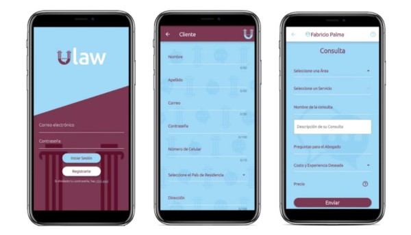 Conecta con abogados calificados mediante Ulaw App