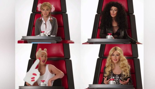 Christina Aguilera parodia a Britney Spears, Cher, Miley Cyrus y Shakira