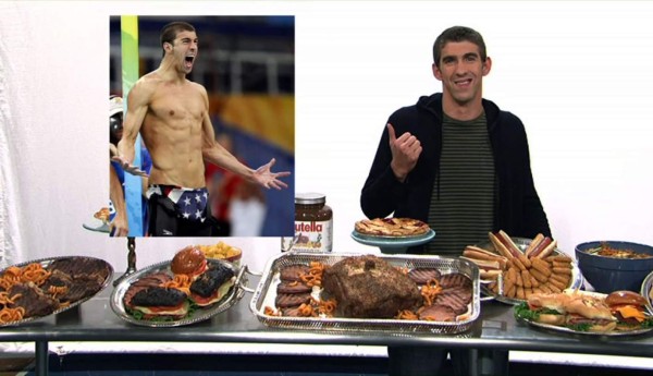 ¡Impresionante! Conoce la dieta de Michael Phelps