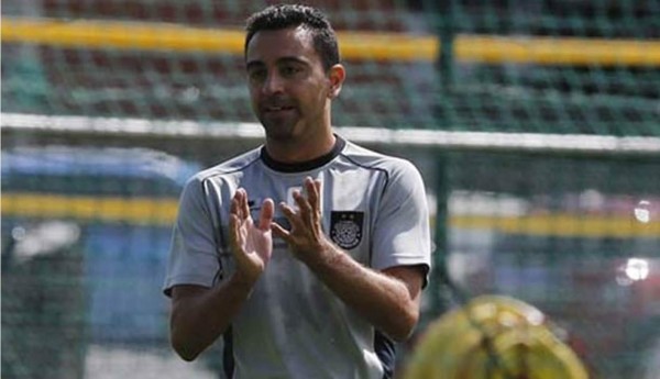 Xavi Hernández anota su primer gol en Catar