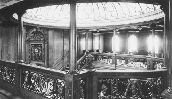 Así era el interior del Titanic, donde se puede observar la belleza de la caoba hondureña.