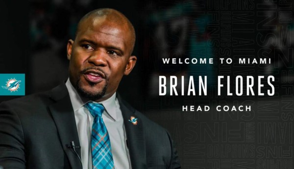 Dolphins de Miami oficializa contratación del hondureño Brian Flores