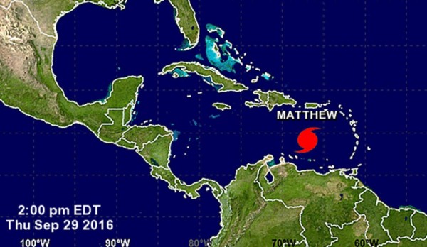 Honduras a la expectativa por desplazamiento del huracán Matthew