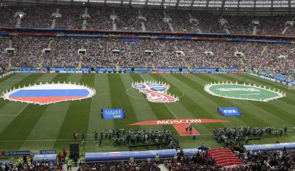 El estadio Luzhniki luce espectacular . FOTO AFP-Juan Mabromata