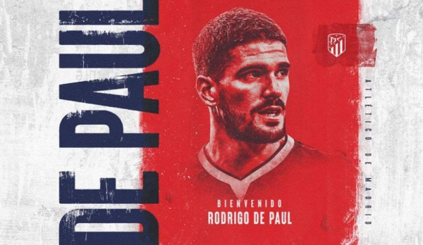 Atlético de Madrid anuncia el fichaje del centrocampista Rodrigo de Paul