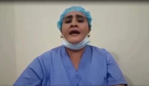 Enfermera hondureña canta emotiva canción a los héroes del COVID-19