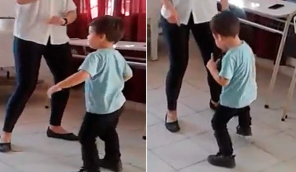 Viral: Profesora sacó a bailar a niño 'tímido' pero resultó ser un experto
