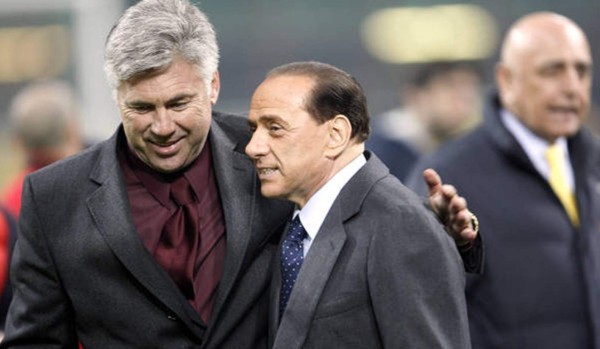 Berlusconi llama personalmente a Ancelotti para que regrese al Milan