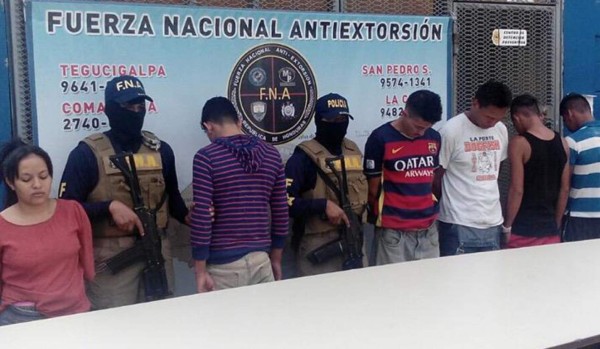 Capturan a seis extorsionadores en diferentes puntos de Tegucigalpa