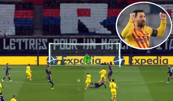 ¡Zurdazo imparable! El tremendo golazo de Messi contra el PSG en la Champions League