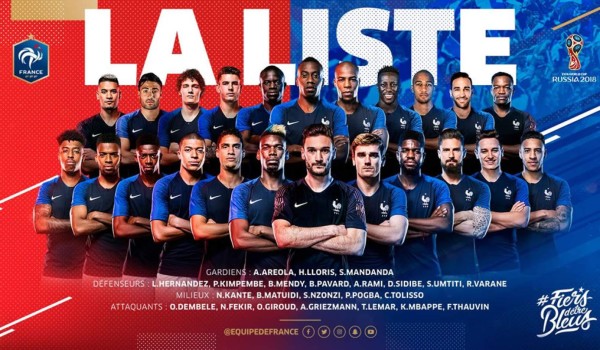 La lista definitiva de Francia para el Mundial de Rusia 2018; Benzema y Payet fuera
