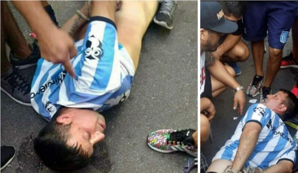 ¡Espeluznante! Barra de Racing golpeó y abusó de un hincha 'traidor'