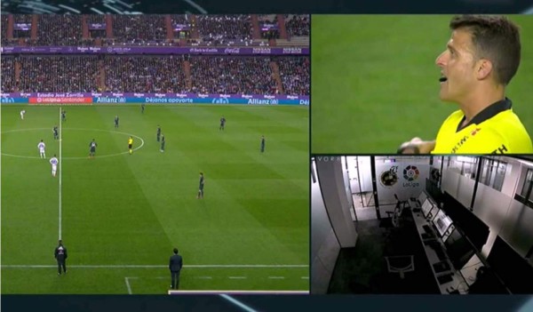 Imagen viral: anulan un gol al Valladolid ante Real Madrid y la sala del VAR estaba vacía