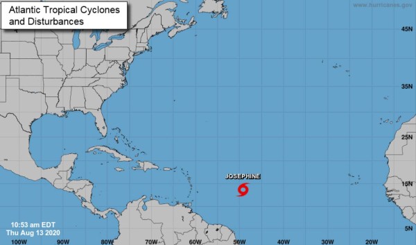 Se forma la tormenta tropical Josephine en el Atlántico
