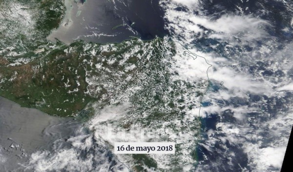 NASA: Fotos de Honduras que muestran el impacto de la contaminación