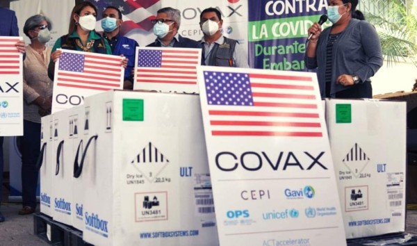 Honduras recibe cerca de 100,000 vacunas de Pfizer donadas por EEUU
