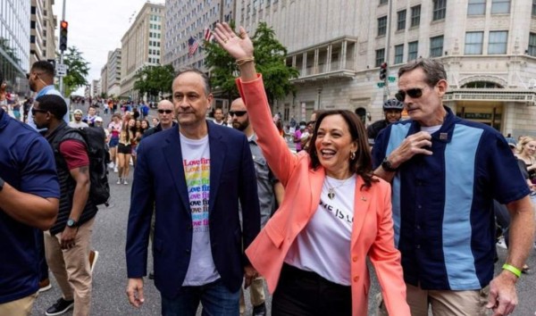 Kamala Harris se suma a marcha por el orgullo LGBTQ en Washington