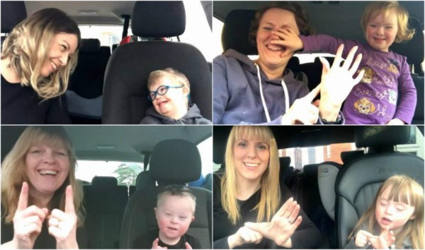 Emotivo video de 50 mamás cantando junto a sus hijos con síndrome de down