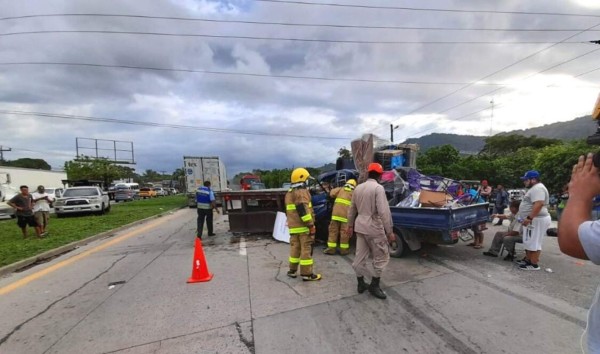 Trágico accidente de tránsito deja un muerto y dos heridos en Choloma